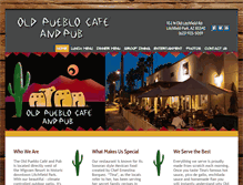 Tablet Screenshot of oldpueblocafe.com